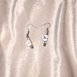 Custom initial earrings